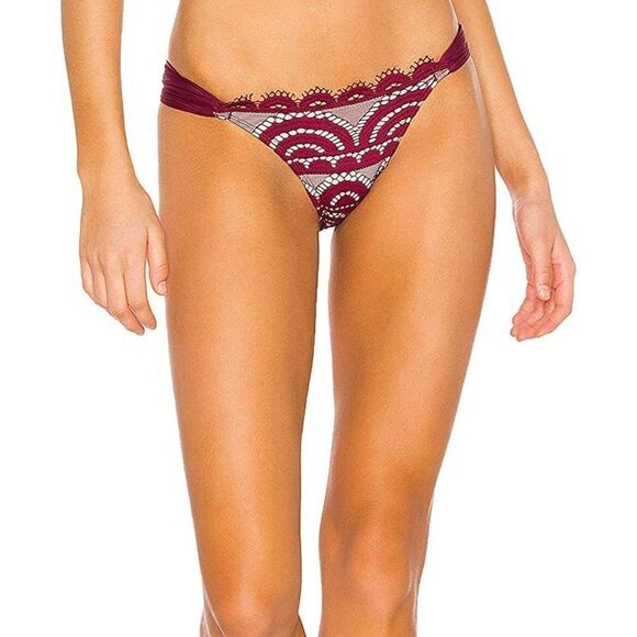 New. Pilyq Vino lace fanned bikini Bottom. Small. Retails $89 - Picture 2 of 9